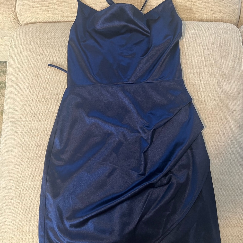 Elegant Navy Blue Dress